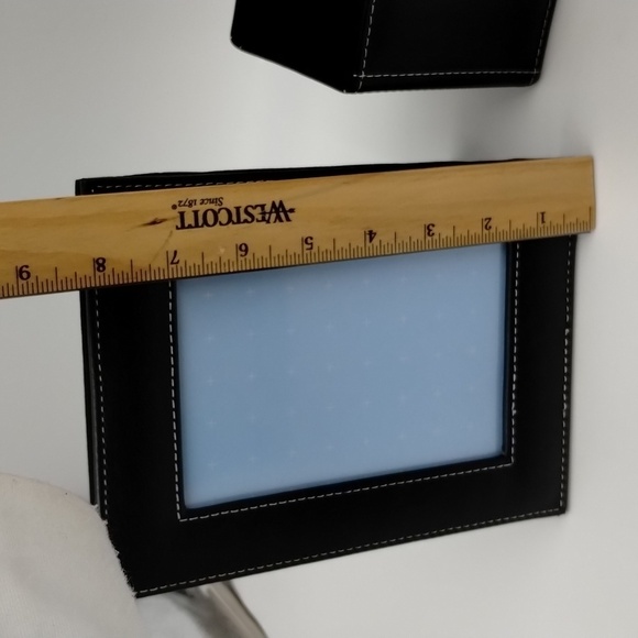 Black with White stitching Desk Set New - Picture 6 of 11